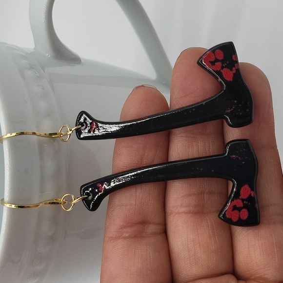 1937 Handmade Halloween Earrings NWT - Picture 3 of 6